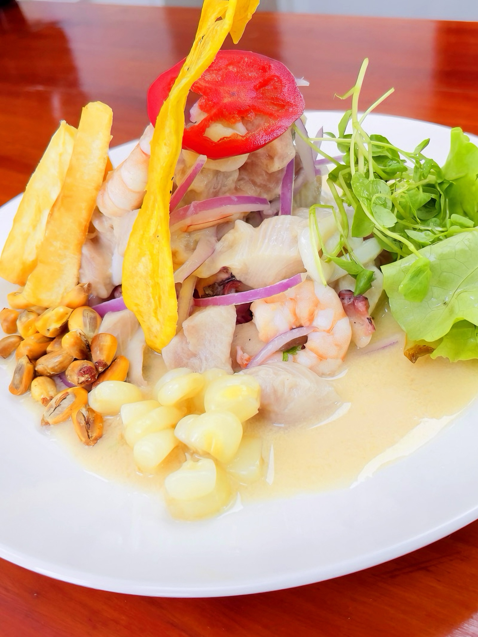 CEVICHE MIXTO DE REINETA